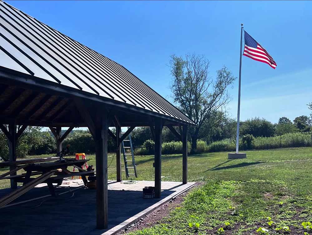Custom outdoor pavilion construction